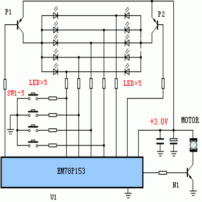 EM78P153 ist ein multifunktionaler Vibrationsregler