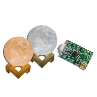 Off the shelf lunar lamp, 3D dream led remote control small night lamp control board, PCBA control board, circuit board scheme development