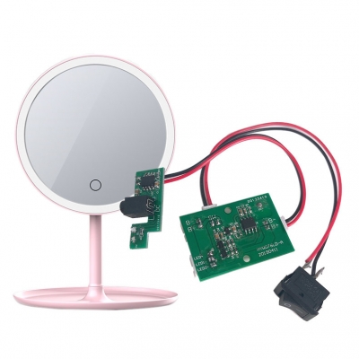 Supply led touch vanity mirror lamp, pcba control board, stepless dimming lamp circuit board, program development